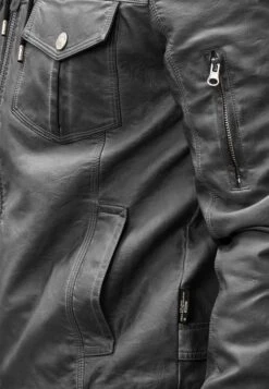 Indicode Jeans Leren Jassen Tussenjas Aaron Heren Basaltgrijs -Indicode Jeans Verkoop cc9f287f1ccd101deb90c5667095bb6e