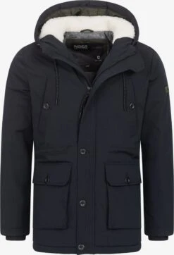 Indicode Jeans Winterjassen Winterjas West Heren Zwart