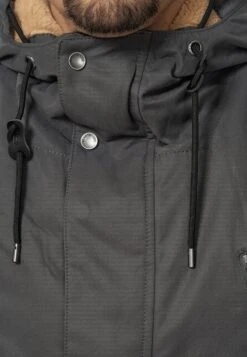 Indicode Jeans Parkas Winterparka Loaf Heren Donkergrijs -Indicode Jeans Verkoop cecc1a1a53857f56940e165caee61337