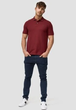 Indicode Jeans Polos Shirt Wadim Heren Bordeaux -Indicode Jeans Verkoop cedb9c2faedb7af8a9365f9fed944ae1