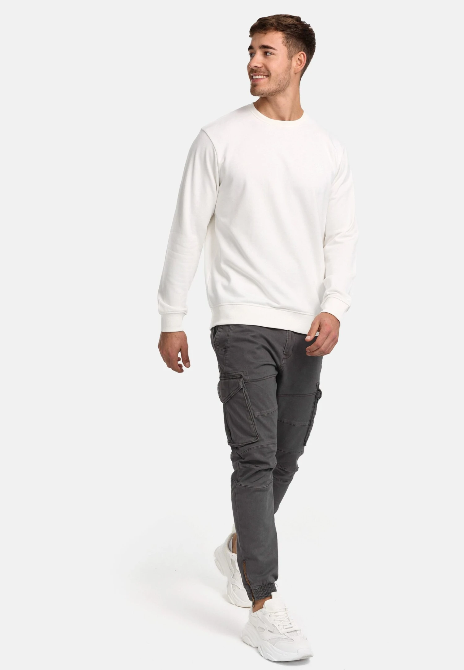 Indicode Jeans Holt - Sweater - Offwhite 2 Indicode Jeans Holt - Sweater - Offwhite - Image 2