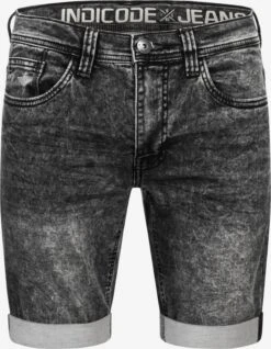 Indicode Jeans Denim Shorts Regular Jeans Delmare Heren Zwart