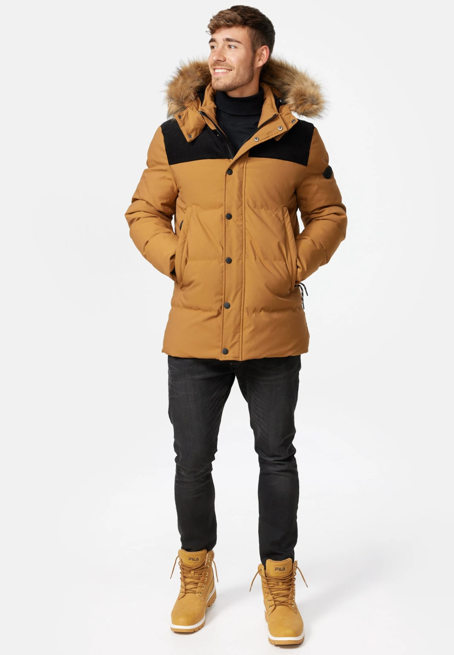 Indicode Jeans Parkas Winterparka Hexyl Heren Bruin 3 Indicode Jeans Parkas Winterparka Hexyl Heren Bruin - Image 3