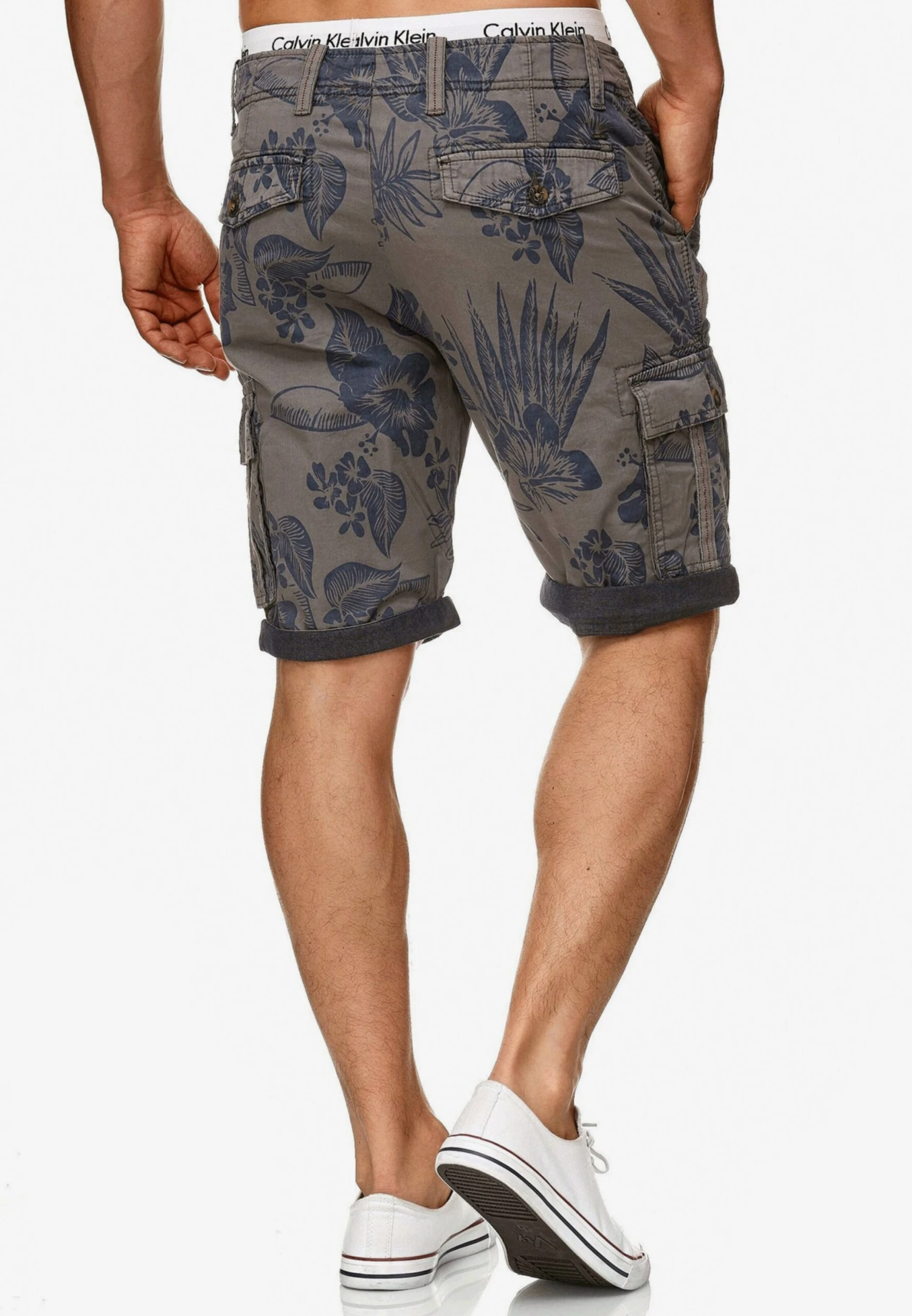 Indicode Jeans Cargo Shorts Regular Cargobroek Albert Heren Rookgrijs 5 Indicode Jeans Cargo Shorts Regular Cargobroek Albert Heren Rookgrijs - Image 5