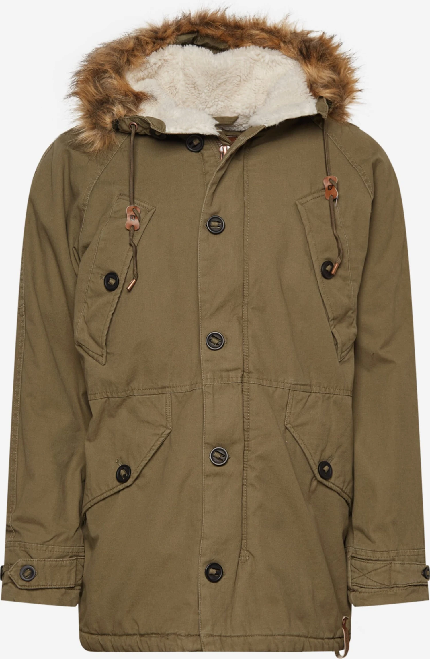 Indicode Jeans Parkas Winterparka Fann Heren Olijfgroen 1 Indicode Jeans Parkas Winterparka Fann Heren Olijfgroen