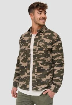 Indicode Jeans Langarm - Overhemd - Dired Camouflage