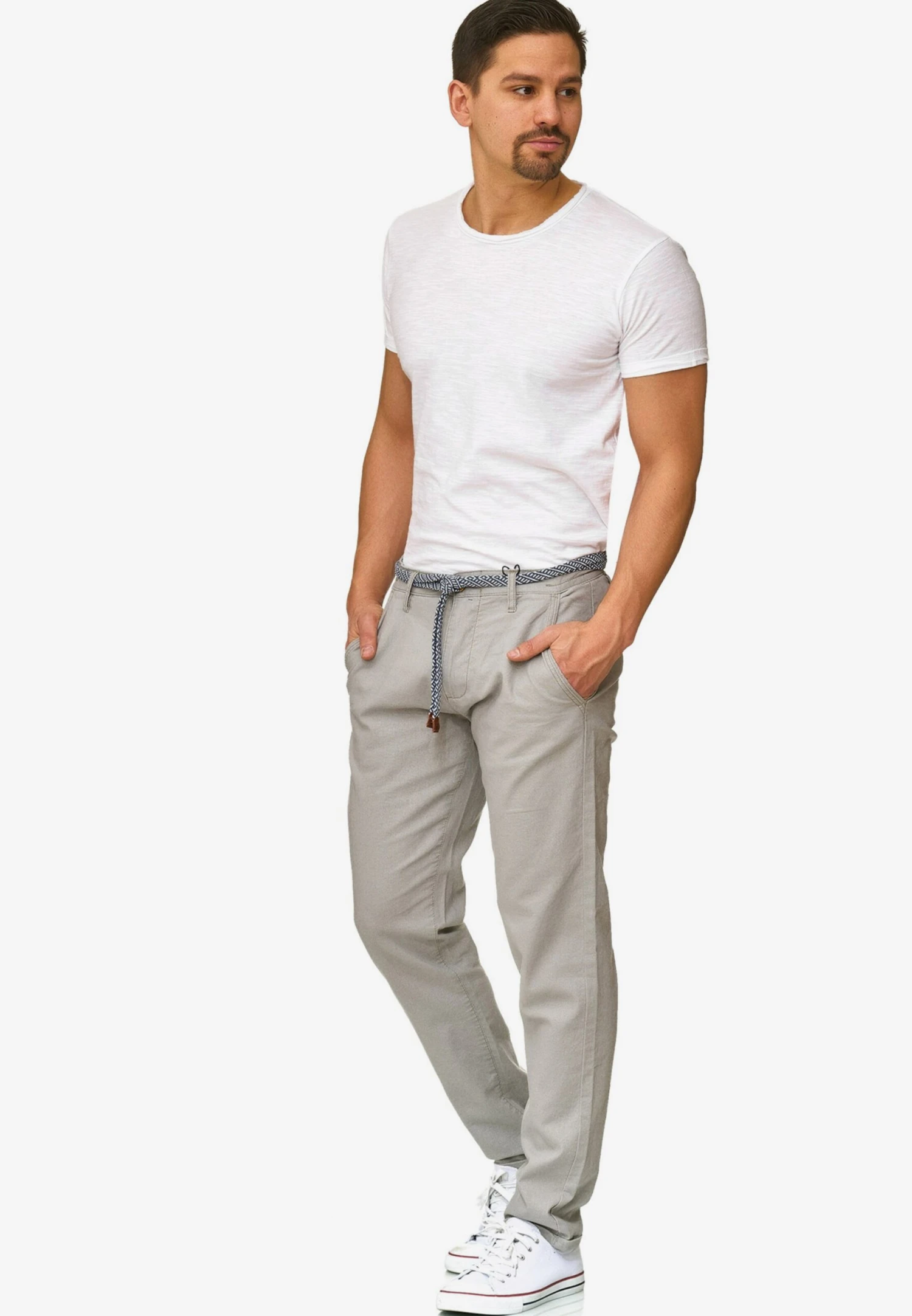 Indicode Jeans Pantalons Regular Broek Haverfiel Heren Rookgrijs 4 Indicode Jeans Pantalons Regular Broek Haverfiel Heren Rookgrijs - Image 4