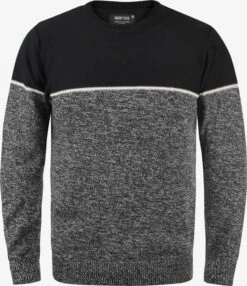 Indicode Jeans Crewneck Truien Trui Lynn Heren Zwart / Zwart GemĂȘleerd