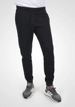 Indicode Jeans Sweatpants Tapered Broek Napanee Heren Zwart -Indicode Jeans Verkoop d6ea24212d4564fb739777da96ff797f
