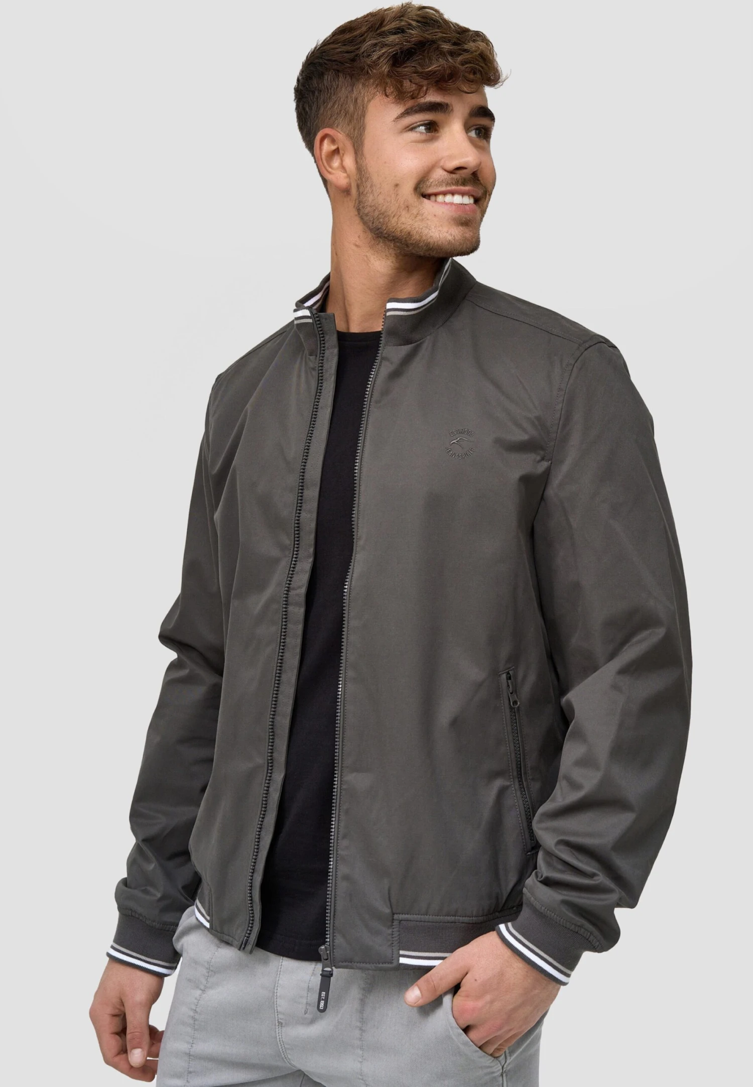 Indicode Jeans Tussenjassen Tussenjas Edi Heren Grijs 5 Indicode Jeans Tussenjassen Tussenjas Edi Heren Grijs - Image 5