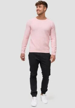 Indicode Jeans Crewneck Truien Trui Loakim Heren Roze Gemêleerd -Indicode Jeans Verkoop d8aeed1520bfb6275007404068568bab
