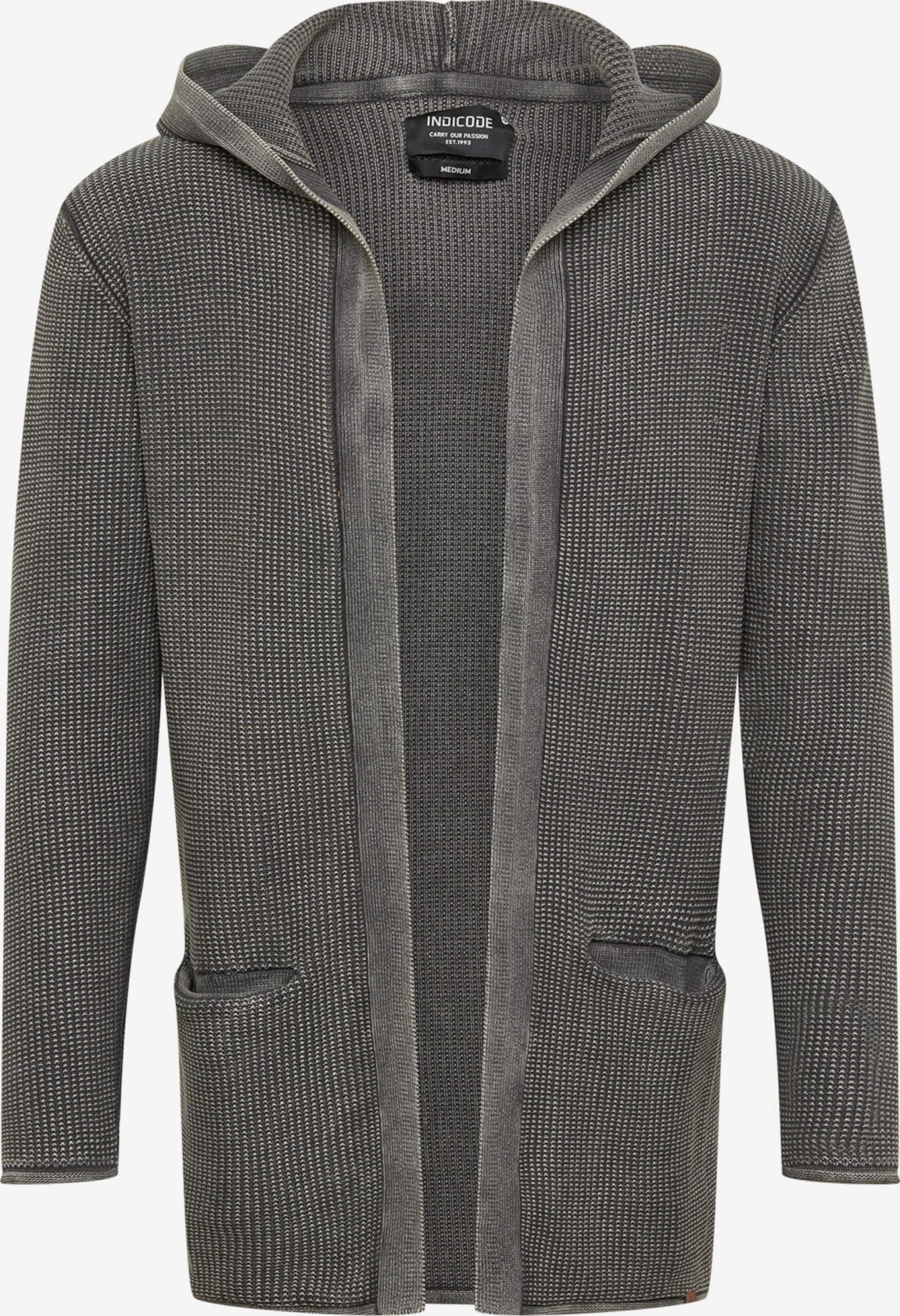 Indicode Jeans Vesten Gebreid Vest Graham Heren Donkergrijs 1 Indicode Jeans Vesten Gebreid Vest Graham Heren Donkergrijs