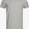 Indicode Jeans T-shirts Shirt Kloge Heren Grijs Gemêleerd