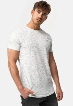 Indicode Jeans Kloge - T-Shirt Basic - Ecru Mix