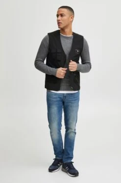 Indicode Jeans Bodywarmers Bodywarmer Piet Heren Zwart -Indicode Jeans Verkoop db70b928c9b3e74d6b10c22e07dcb5f0