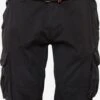 Indicode Jeans Cargo Shorts Regular Cargobroek Monroe Heren Zwart