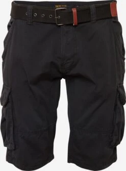 Indicode Jeans Cargo Shorts Regular Cargobroek Monroe Heren Zwart