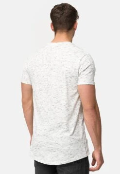 Indicode Jeans Kloge - T-Shirt Basic - Ecru Mix -Indicode Jeans Verkoop dca93850888345fcb707fcfe607c3710