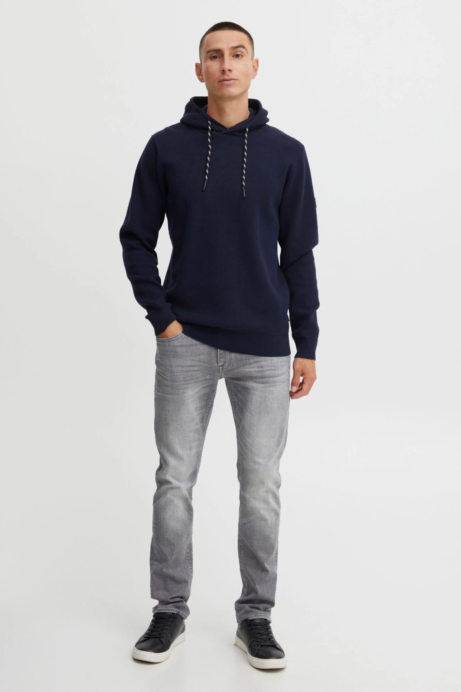 Indicode Jeans Hoodies Trui Matho Heren Navy 4 Indicode Jeans Hoodies Trui Matho Heren Navy - Image 4