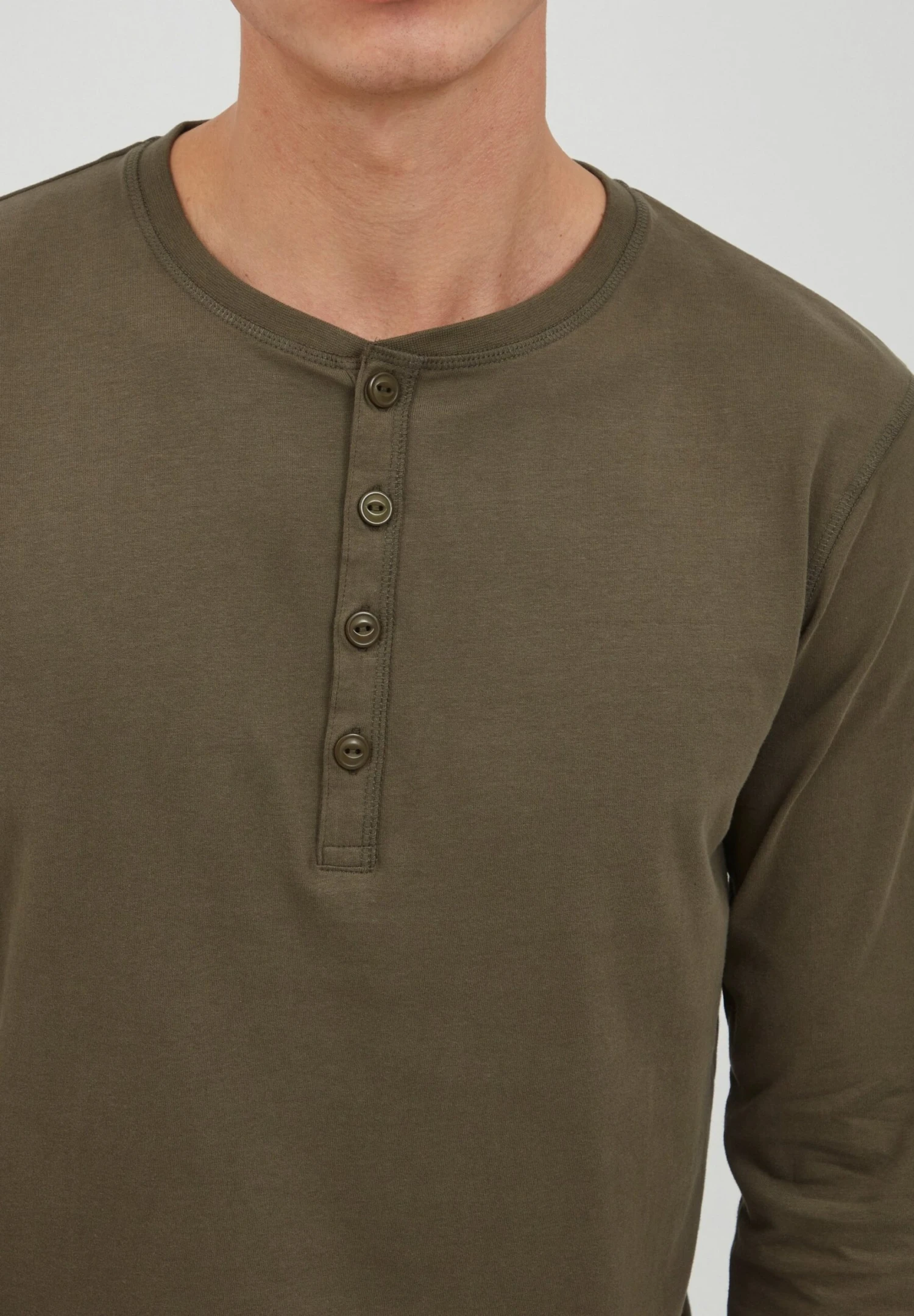 Indicode Jeans Idarmando - Longsleeve - Army 4 Indicode Jeans Idarmando - Longsleeve - Army - Image 4