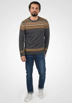 Indicode Jeans Crewneck Truien Trui Lurdes Heren Antraciet -Indicode Jeans Verkoop de210f40d504f437133672bc49fad5ae