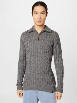 Indicode Jeans Coltruien Trui Rufus Heren Grijs Gemêleerd -Indicode Jeans Verkoop deca9c662442c0a35b24cf20f69501f3