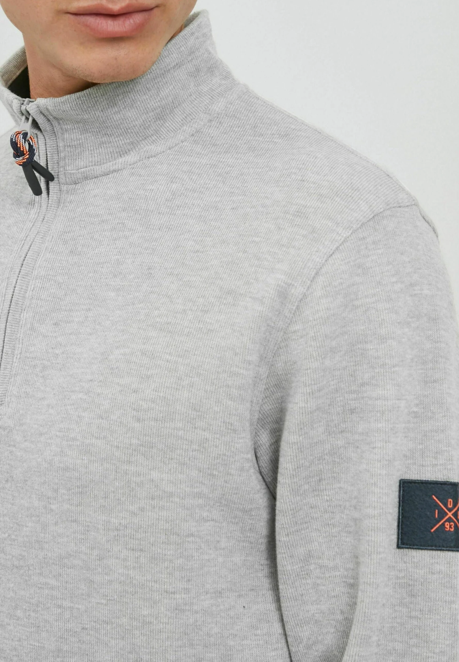 Indicode Jeans Idarcelino - Trui - Light Grey Mix 4 Indicode Jeans Idarcelino - Trui - Light Grey Mix - Image 4