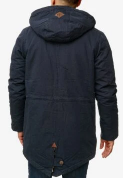 Indicode Jeans Parkas Winterparka Barge Heren Donkerblauw -Indicode Jeans Verkoop df857865fb4fc556ca09a2f20596fc6c