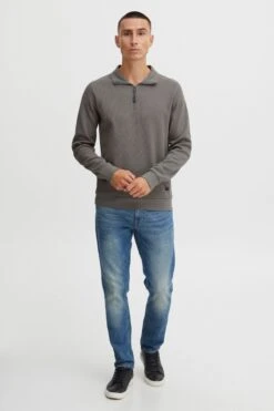 Indicode Jeans Crewneck Truien Trui Nadol Heren Grijs -Indicode Jeans Verkoop e14a7c30c3aa9a847b64b4a531836ceb