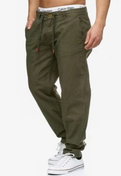 Indicode Jeans Pantalons Regular Broek Veneto Heren Kaki -Indicode Jeans Verkoop e320ea1b478bf2d040a6fde23e1b51e9