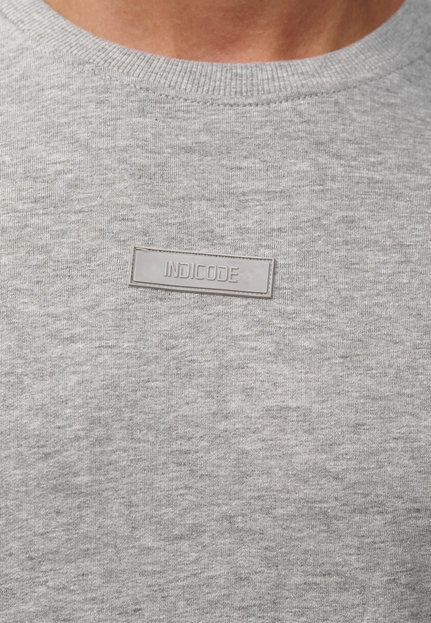 Indicode Jeans Baxter - Sweater - Lt Grey Mix 6 Indicode Jeans Baxter - Sweater - Lt Grey Mix - Image 6