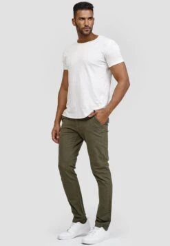 Indicode Jeans Chinos Regular Chino Massy Heren Groen -Indicode Jeans Verkoop e38a93e9ff55b45fb80162b03c4d6650