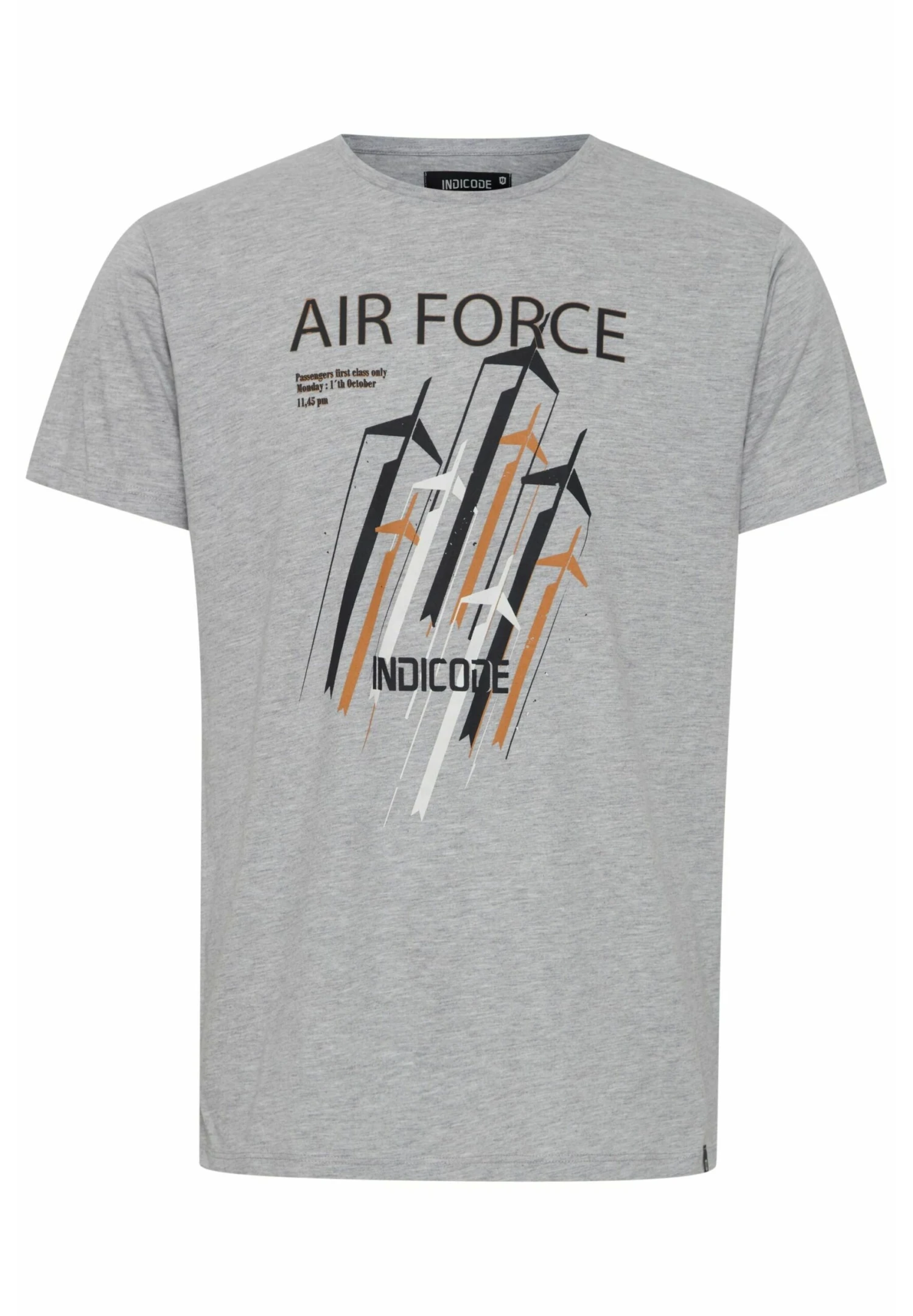 Indicode Jeans Idronny - T-Shirt Print - Light Grey Mix 6 Indicode Jeans Idronny - T-Shirt Print - Light Grey Mix - Image 6