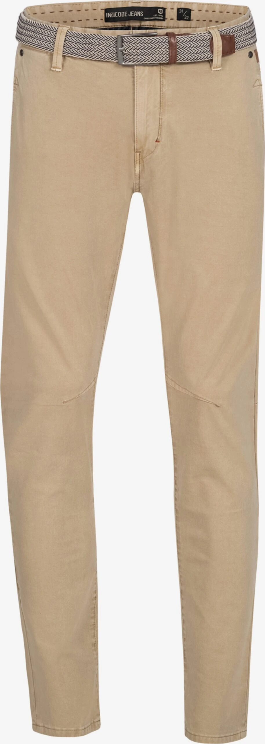 Indicode Jeans Chinos Regular Chino Spence Heren Donkerbeige 1 Indicode Jeans Chinos Regular Chino Spence Heren Donkerbeige