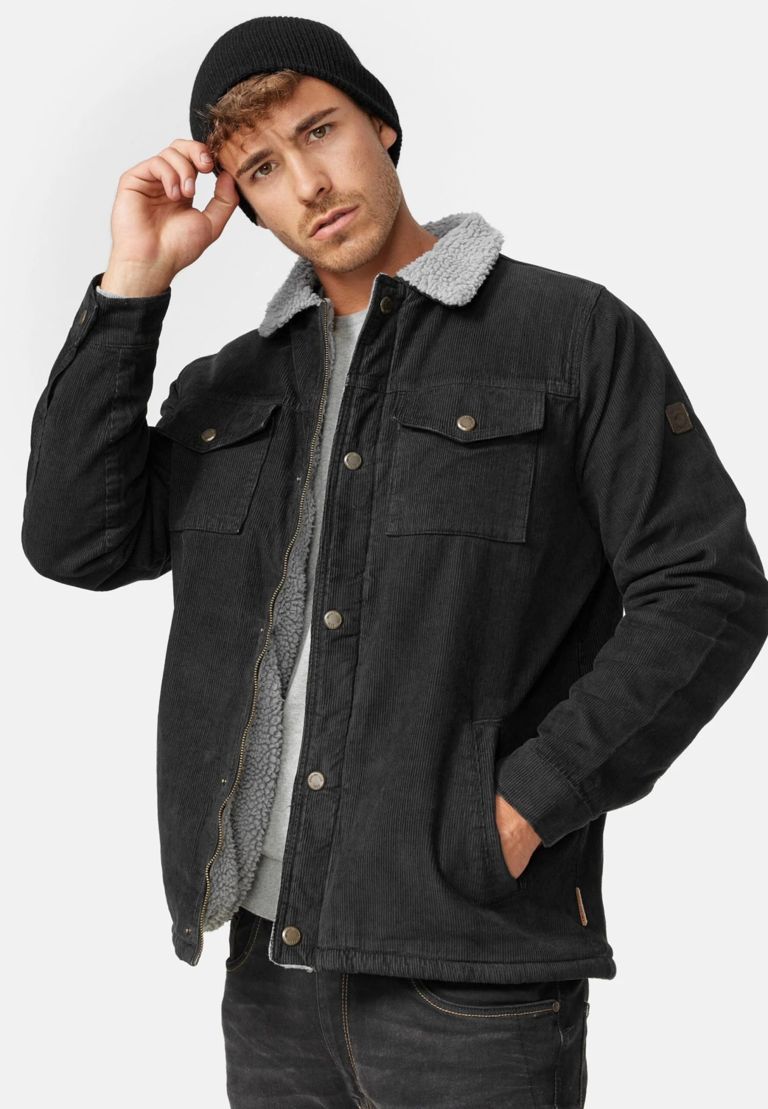 Indicode Jeans Tussenjassen Tussenjas Tonni Heren Zwart 3 Indicode Jeans Tussenjassen Tussenjas Tonni Heren Zwart - Image 3