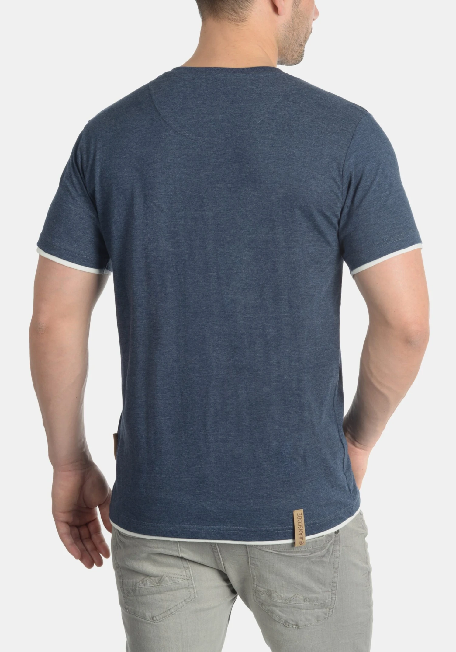 Indicode Jeans T-shirts Shirt Tony Heren Donkerblauw 3 Indicode Jeans T-shirts Shirt Tony Heren Donkerblauw - Image 3