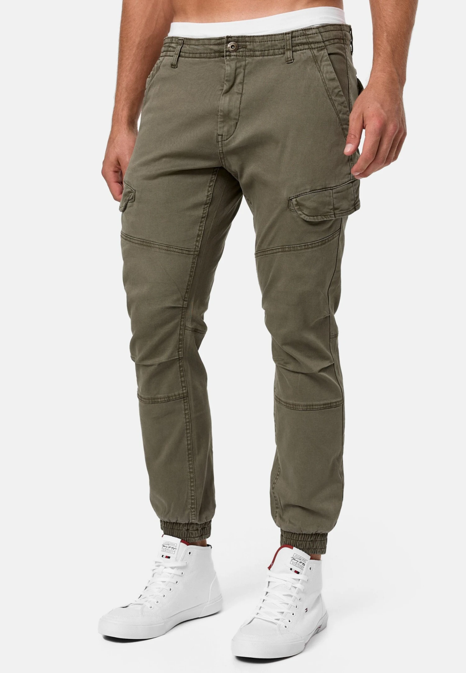 Indicode Jeans Hills - Jeans Tapered Fit - Army 5 Indicode Jeans Hills - Jeans Tapered Fit - Army - Image 5