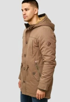 Indicode Jeans Parkas Winterparka Barge Heren Lichtbruin -Indicode Jeans Verkoop e61b772d66baedc4b206a61536eb5d98