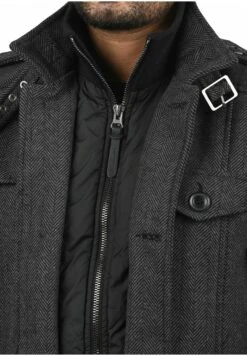 Indicode Jeans Idbrandan - Halflange Jas - Dark Coal -Indicode Jeans Verkoop e6a5a60c089a4dd694bc9073b78f38f0