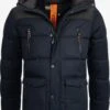 Indicode Jeans Winterjassen Winterjas Krem Heren Navy