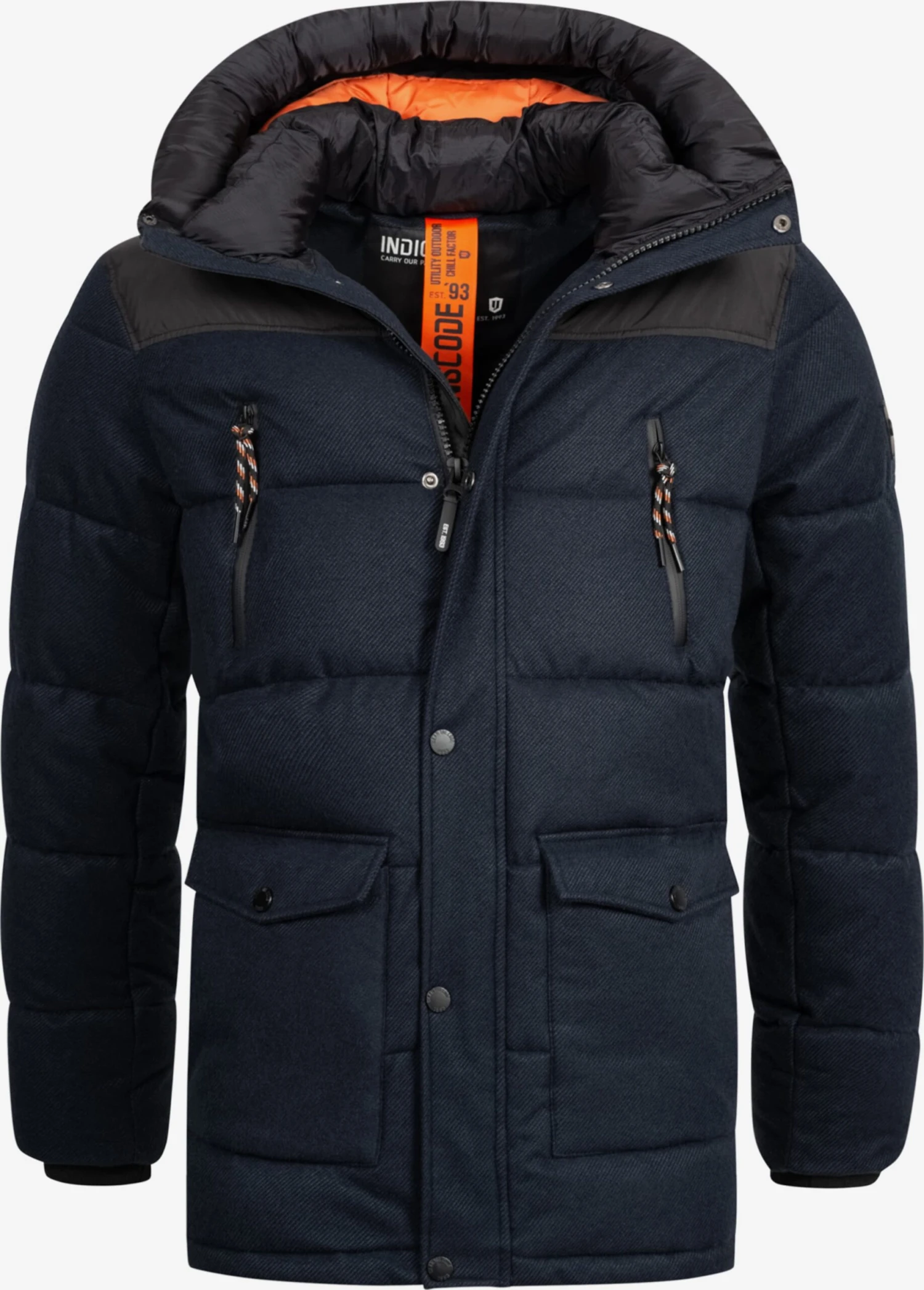 Indicode Jeans Winterjassen Winterjas Krem Heren Navy 1 Indicode Jeans Winterjassen Winterjas Krem Heren Navy