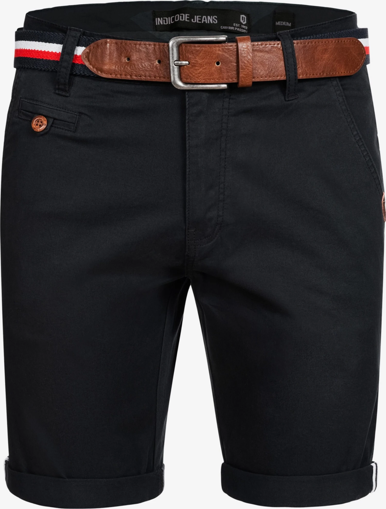 Indicode Jeans Chino Shorts Regular Chino Creel Heren Zwart 1 Indicode Jeans Chino Shorts Regular Chino Creel Heren Zwart