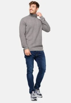Indicode Jeans Coltruien Trui Saini Heren Grijs Gemêleerd -Indicode Jeans Verkoop e7a697bfa863537da44e0a5796abd938
