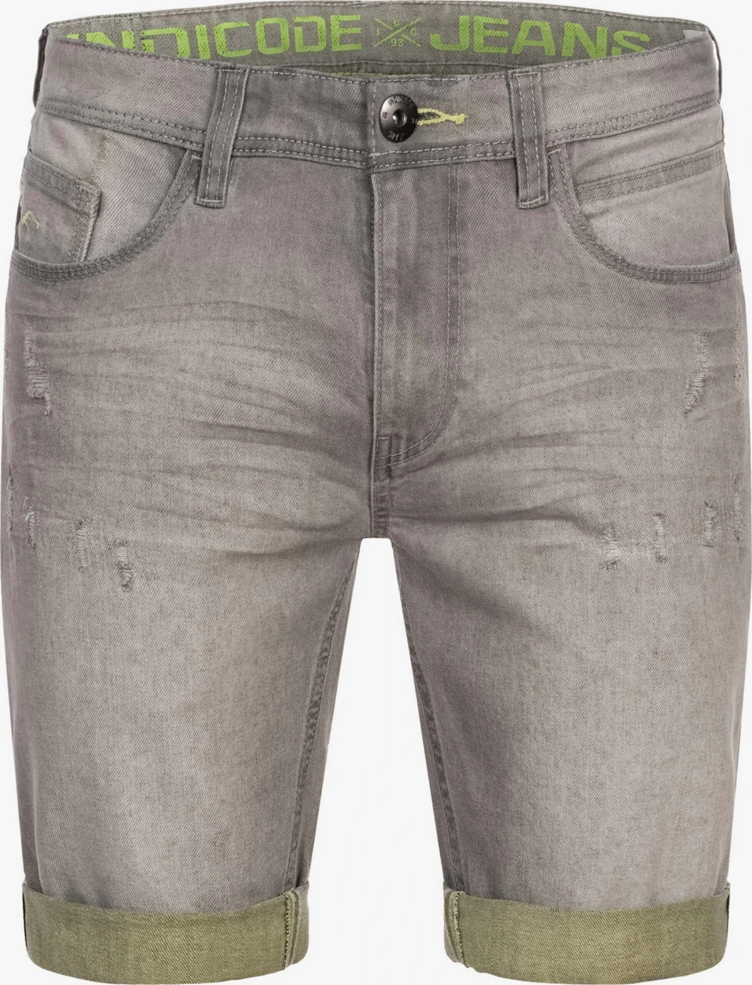 Indicode Jeans Denim Shorts Regular Jeans Zalento Heren Grijs 1 Indicode Jeans Denim Shorts Regular Jeans Zalento Heren Grijs