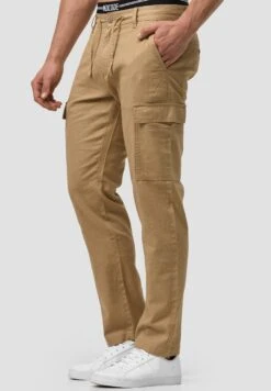 Indicode Jeans Cargobroek - Cornstalk -Indicode Jeans Verkoop eaf6200305f94ba6871fb08381d9f856