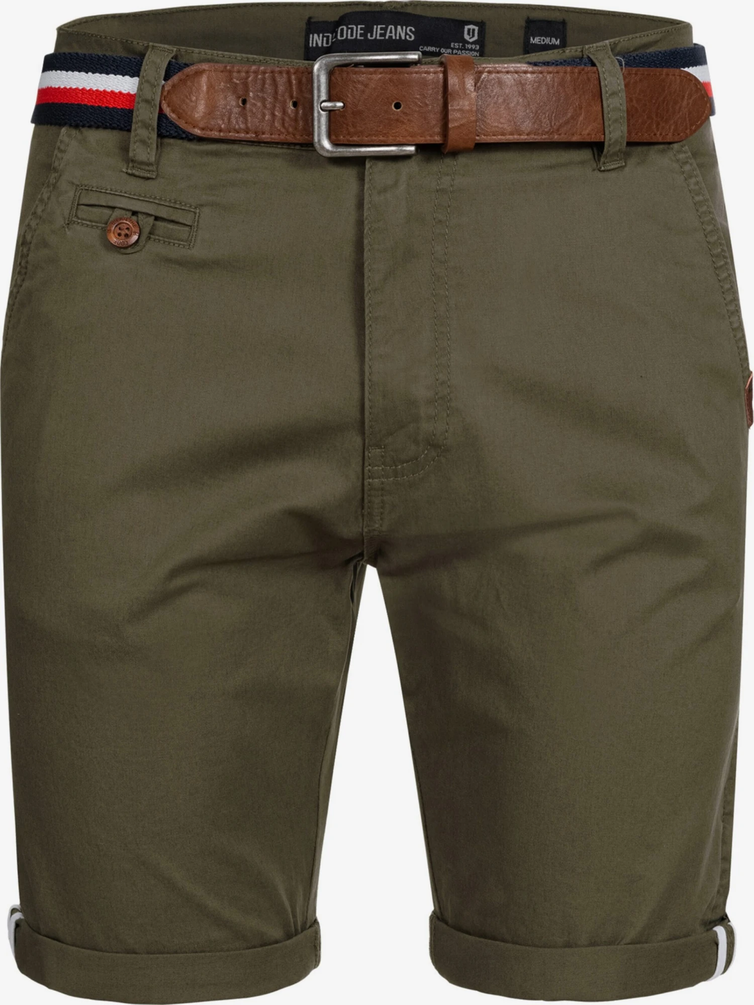 Indicode Jeans Chino Shorts Regular Chino Creel Heren Bruin 1 Indicode Jeans Chino Shorts Regular Chino Creel Heren Bruin