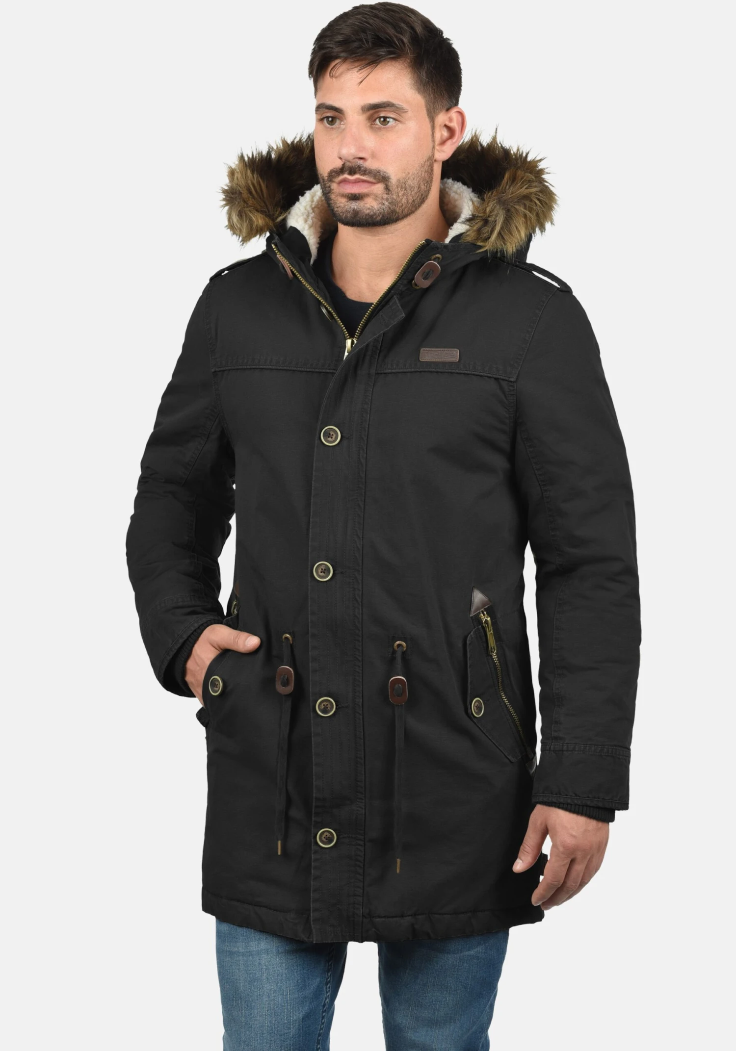Indicode Jeans Parkas Winterparka Pulsoor Heren Zwart 2 Indicode Jeans Parkas Winterparka Pulsoor Heren Zwart - Image 2