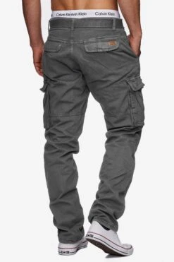 Indicode Jeans Cargobroeken Regular Cargobroek William Heren Donkergrijs -Indicode Jeans Verkoop ece256d893bcb31d93adc5cd4604211d