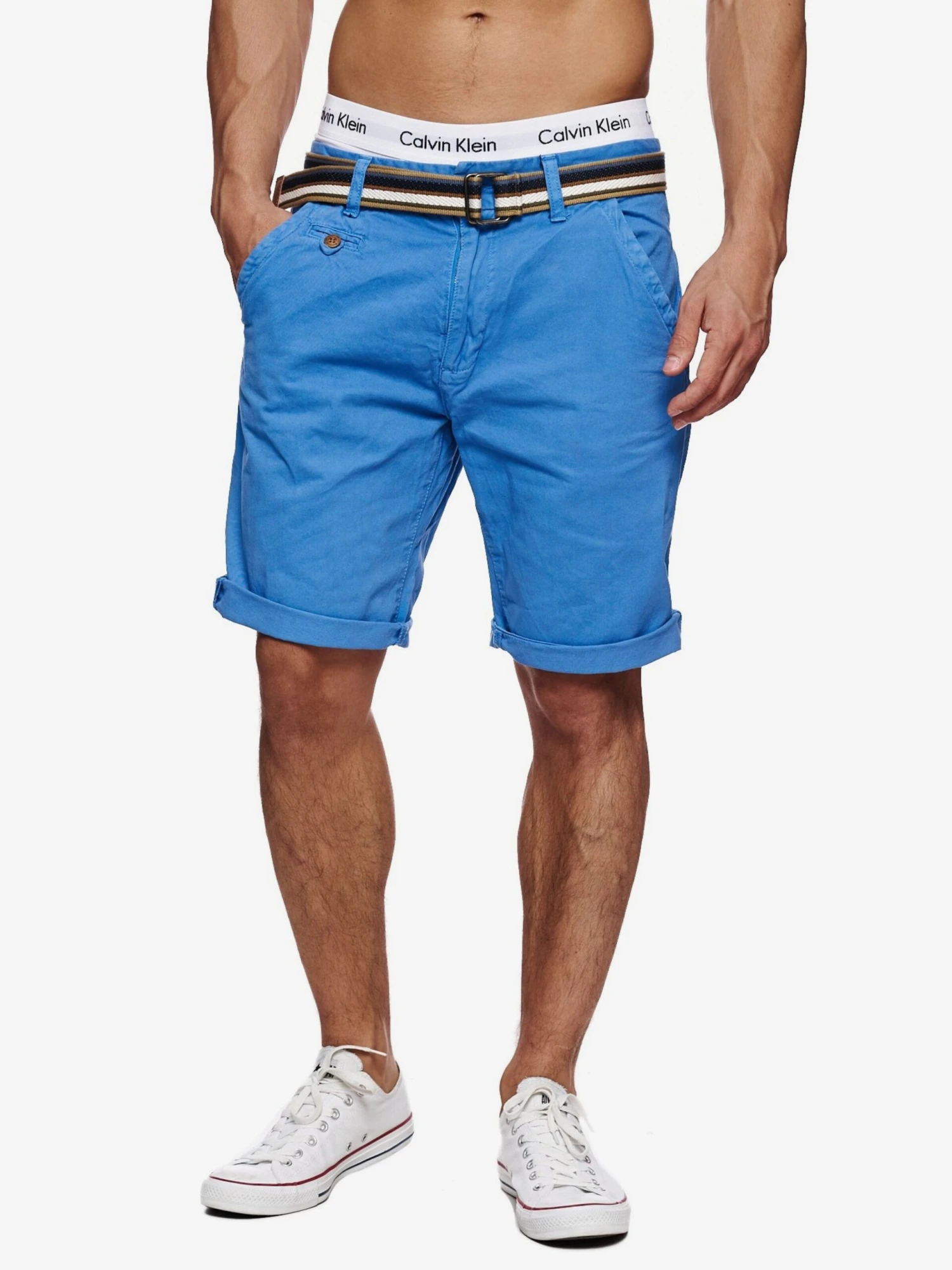 Indicode Jeans Chino Shorts Regular Chino Cuba Heren Hemelsblauw 1 Indicode Jeans Chino Shorts Regular Chino Cuba Heren Hemelsblauw