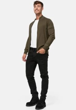 Indicode Jeans Vesten Gebreid Vest Lau Heren Kaki -Indicode Jeans Verkoop eed5cec407d4c3ca99c5cea70eae98e8